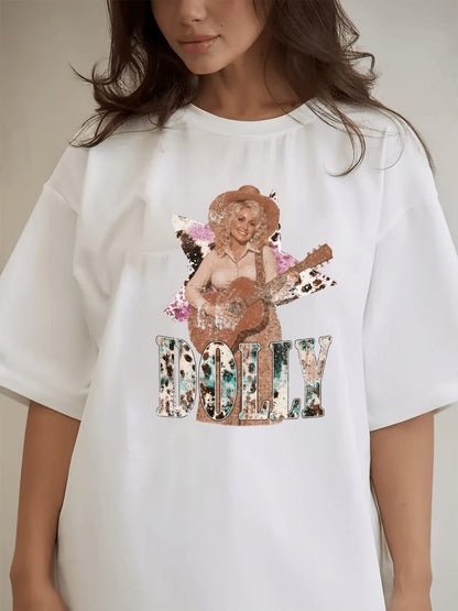 Women's Dolly Parton Country Queen Black T-Shirt