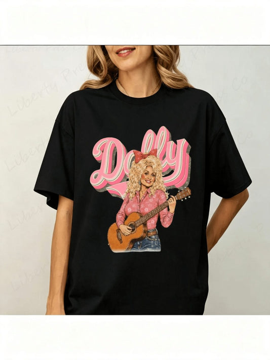 Women's Plus Size Retro Dolly Graphic T-Shirt