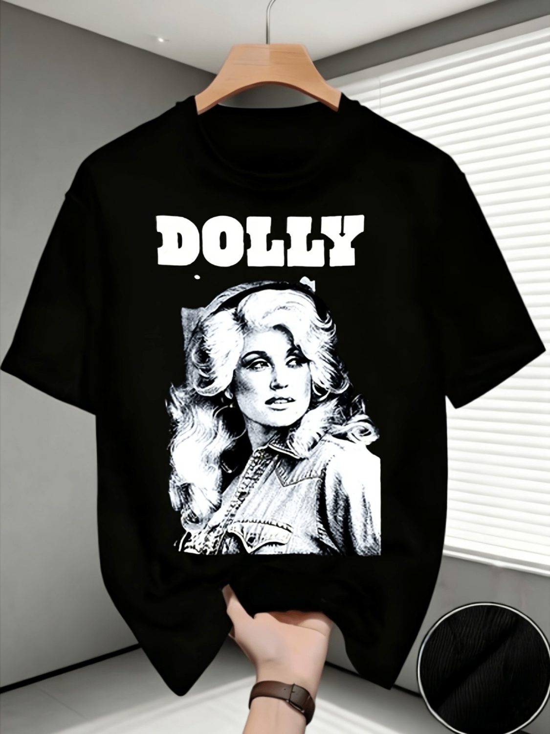 Dolly Parton Black Country Music Graphic T-Shirt