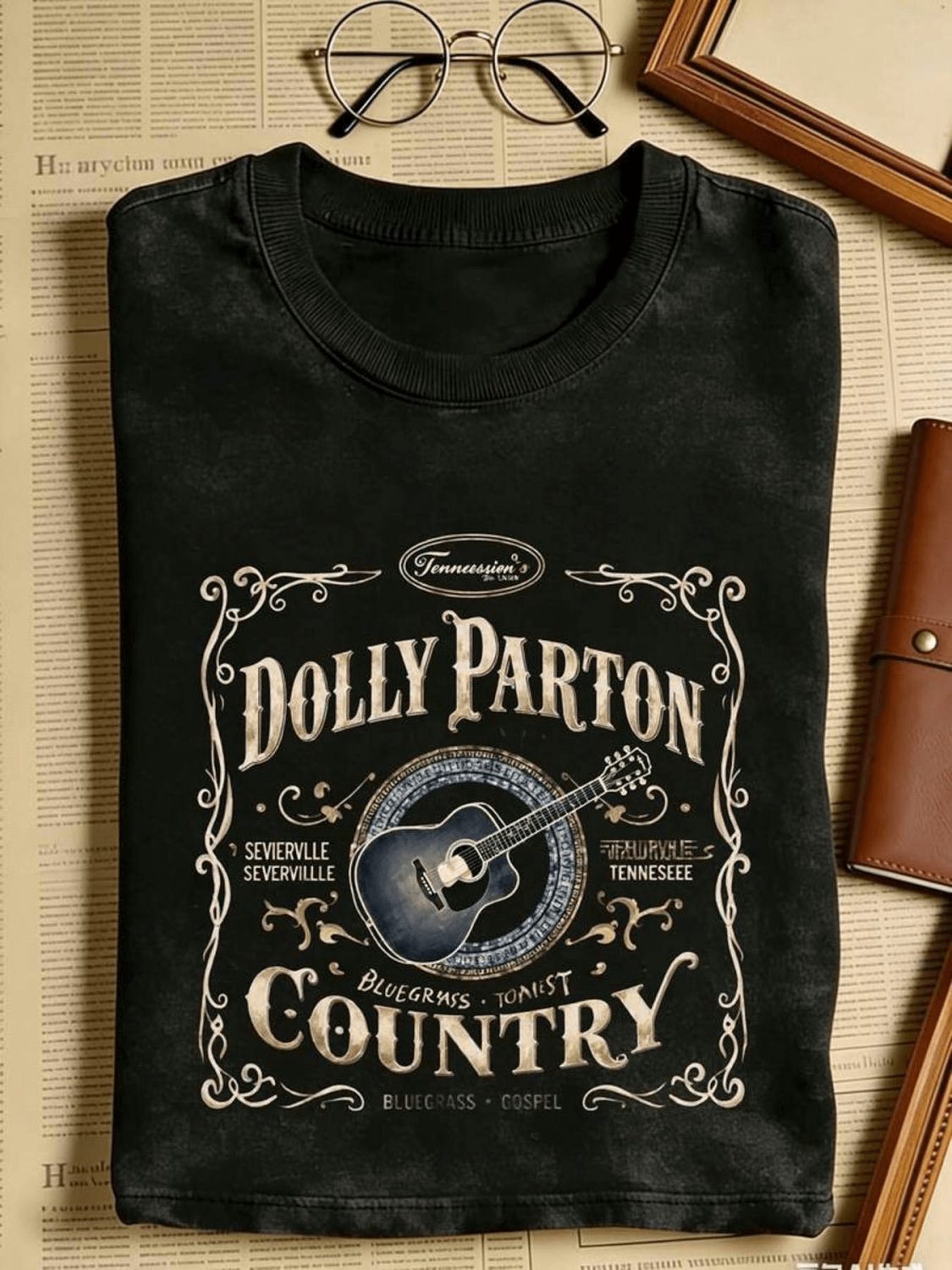 Dolly Parton Vintage Tennessee Country Music Graphic T-Shirt