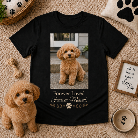 Forever Loved. Forever Missed. Custom Pet Memorial T-Shirt