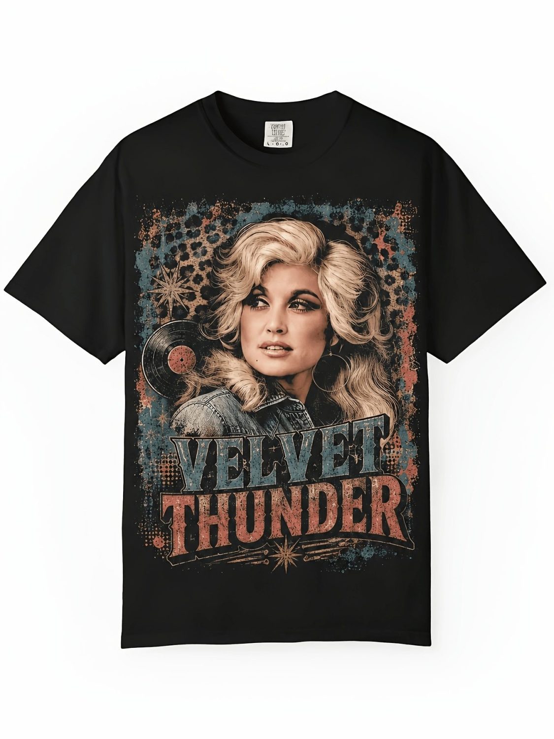 Dolly Parton Retro 80s Velvet Thunder T-Shirt