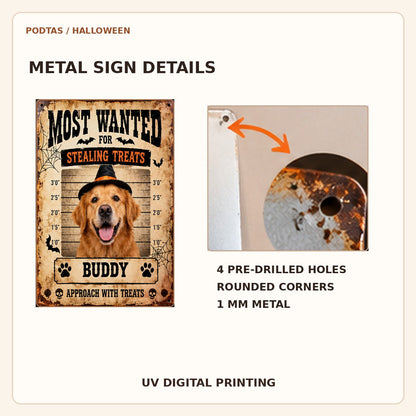 Metal sign printed surface rounded corners and pre drilled holes