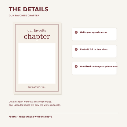 our favorite chapter product details and material — illustrative graphic