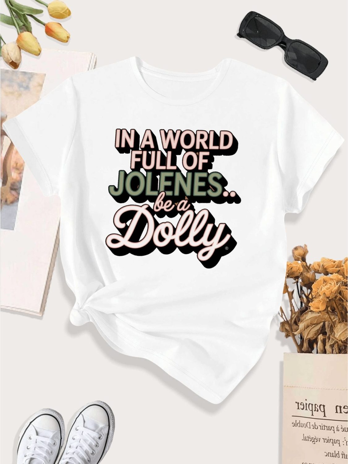 Women's Plus Size Dolly Parton Jolene Graphic T-Shirt
