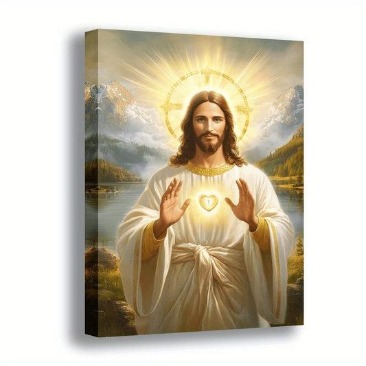 Sacred Heart of Jesus Christian Canvas Wall Art