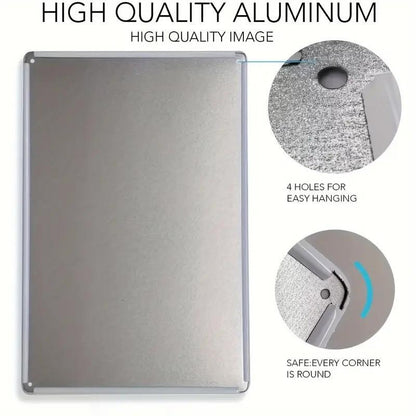 Add Your Own and Text Design Personalized Custom Custom Metal Sign