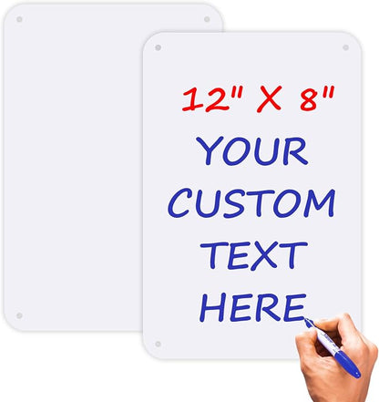 Add Your Own and Text Design Personalized Custom Custom Metal Sign